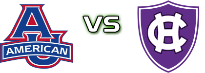 American University Eagles - Holy Cross Crusaders head to head game preview and prediction