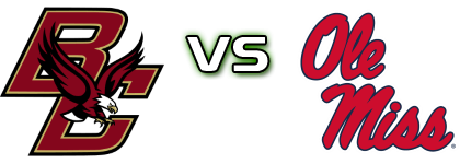 Boston College Eagles - Ole Miss Rebels head to head game preview and prediction