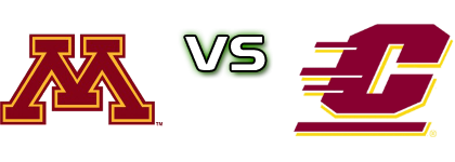 Minnesota Golden Gophers - Central Michigan Chippewas head to head game preview and prediction