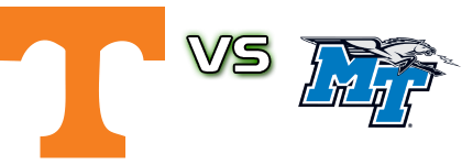 Tennessee Volunteers - Middle Tennessee State Blue Raiders head to head game preview and prediction