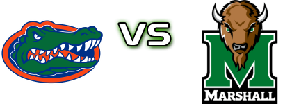 Florida Gators - Marshall Thundering Herd head to head game preview and prediction