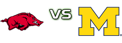 Arkansas Razorbacks - Michigan Wolverines head to head game preview and prediction