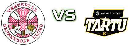 BK Ventspils - BasketballClub Tartu head to head game preview and prediction