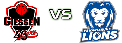 Gießen 46ers - PS Karlsruhe Lions head to head game preview and prediction