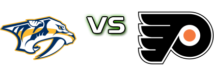 Nashville Predators - Philadelphia Flyers head to head game preview and prediction