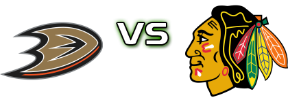 Anaheim Ducks - Chicago Blackhawks head to head game preview and prediction