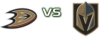 Anaheim Ducks - Vegas Golden Knights head to head game preview and prediction