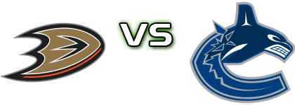 Anaheim Ducks - Vancouver Canucks head to head game preview and prediction