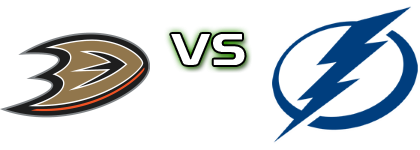 Anaheim Ducks - Tampa Bay Lightning head to head game preview and prediction