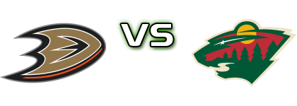 Anaheim Ducks - Minnesota Wild head to head game preview and prediction