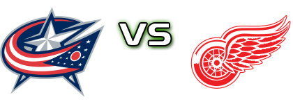 Columbus Blue Jackets - Detroit Red Wings head to head game preview and prediction