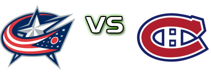 Columbus Blue Jackets - Montréal Canadiens head to head game preview and prediction