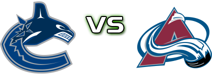 Vancouver Canucks - Colorado Avalanche head to head game preview and prediction