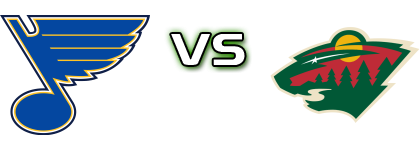 St. Louis Blues - Minnesota Wild head to head game preview and prediction