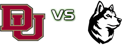 Denver Pioneers - Northeastern Huskies head to head game preview and prediction