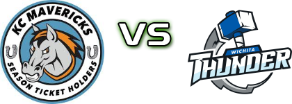 Kansas City Mavericks - Wichita Thunder head to head game preview and prediction