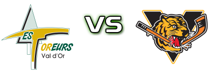 Val-d'Or Foreurs - Victoriaville Tigres head to head game preview and prediction