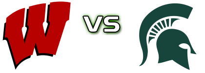 Wisconsin Badgers - Michigan State Spartans head to head game preview and prediction