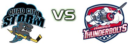 Quad City Storm - Evansville Thunderbolts head to head game preview and prediction