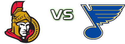 Ottawa Senators - St. Louis Blues head to head game preview and prediction