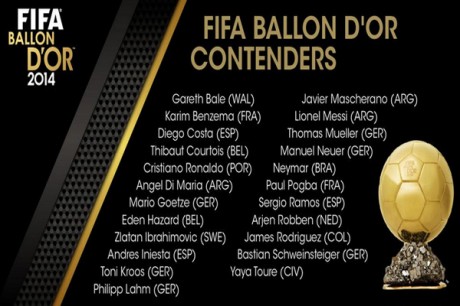 Meet the contenders to the FIFA Balon d'Or