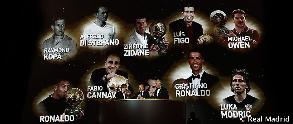 The Ballon d'Or Winners from the English Top Flight