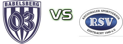 SV Babelsberg 03 - RSV Eintracht 1949 e.V. детайли и статистика