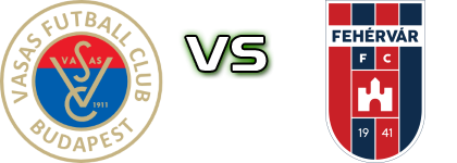 Vasas - Fehérvár FC детайли и статистика Vasas - Fehérvár FC детайли и статистика