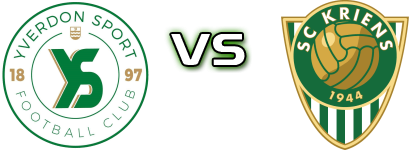 Yverdon-Sport - Kriens Statistiche e dettagli partita