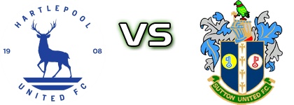 Hartlepool - Sutton head to head game preview and prediction