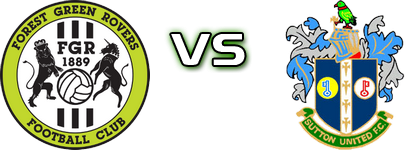 Forest Green - Sutton Statistiche e dettagli partita