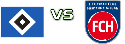 HSV - Heidenheim Statistiche e dettagli partita
