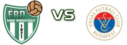 Érdi VSE - Vasas II Detalji meca I statistika.
