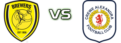 Burton - Crewe detalji utakmice i statistika