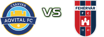 Csákvár - Fehérvár FC детайли и статистика