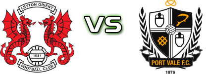 Leyton Orient - Port Vale Detalji meca I statistika.