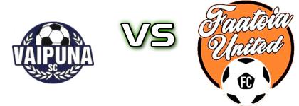 Vaipuna SC - Faatoia United детайли и статистика Vaipuna SC - Faatoia United детайли и статистика
