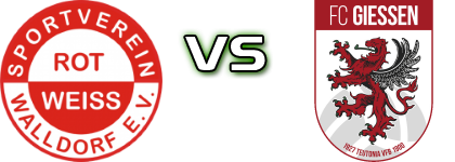 SV Rot-Weiss Walldorf - FC Gießen детайли и статистика SV Rot-Weiss Walldorf - FC Gießen детайли и статистика