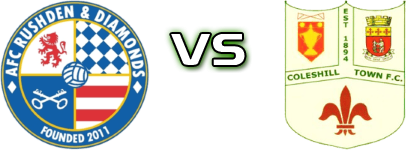 Rushden & Diamonds - Coleshill detalji utakmice i statistika