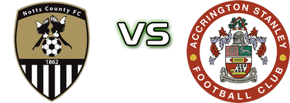 Notts County - Accrington head to head game preview and prediction