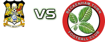 Three Bridges - Beckenham Spiel Prognosen und Statistiken