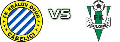 Králův Dvůr - FK Jablonec B head to head game preview and prediction Králův Dvůr - FK Jablonec B head to head game preview and prediction
