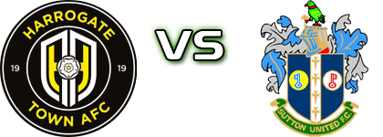 Harrogate - Sutton detalji utakmice i statistika