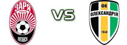 Zorya Luhansk - Oleksandria детайли и статистика