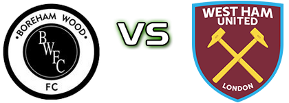 Boreham - West Ham detalji utakmice i statistika Boreham - West Ham detalji utakmice i statistika