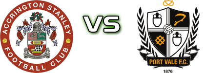 Accrington - Port Vale Statistiche e dettagli partita