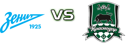 Zenit - Krasnodar head to head game preview and prediction