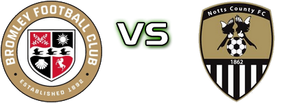 Bromley - Notts County Statistiche e dettagli partita