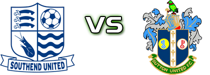 Southend Utd - Sutton Estatísticas e detalhes do jogo