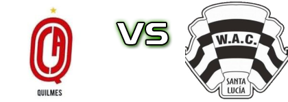 Quilmes - Wanderers Santa Lucia Spiel Prognosen und Statistiken